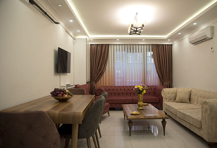 The Cedar Duplex'in oturma alanı